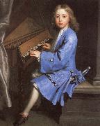 samuel pepys an 18th century painting of young man playing the spinet by jonathan richardson Sweden oil painting artist
